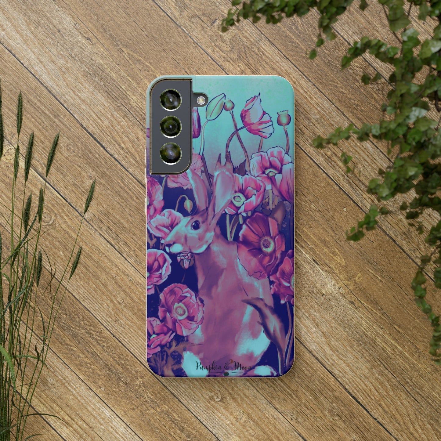 Hare in the Poppies Samsung Phone Case