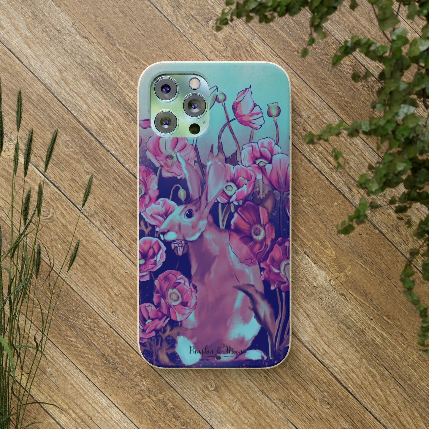 Hare in the Poppies iPhone Case