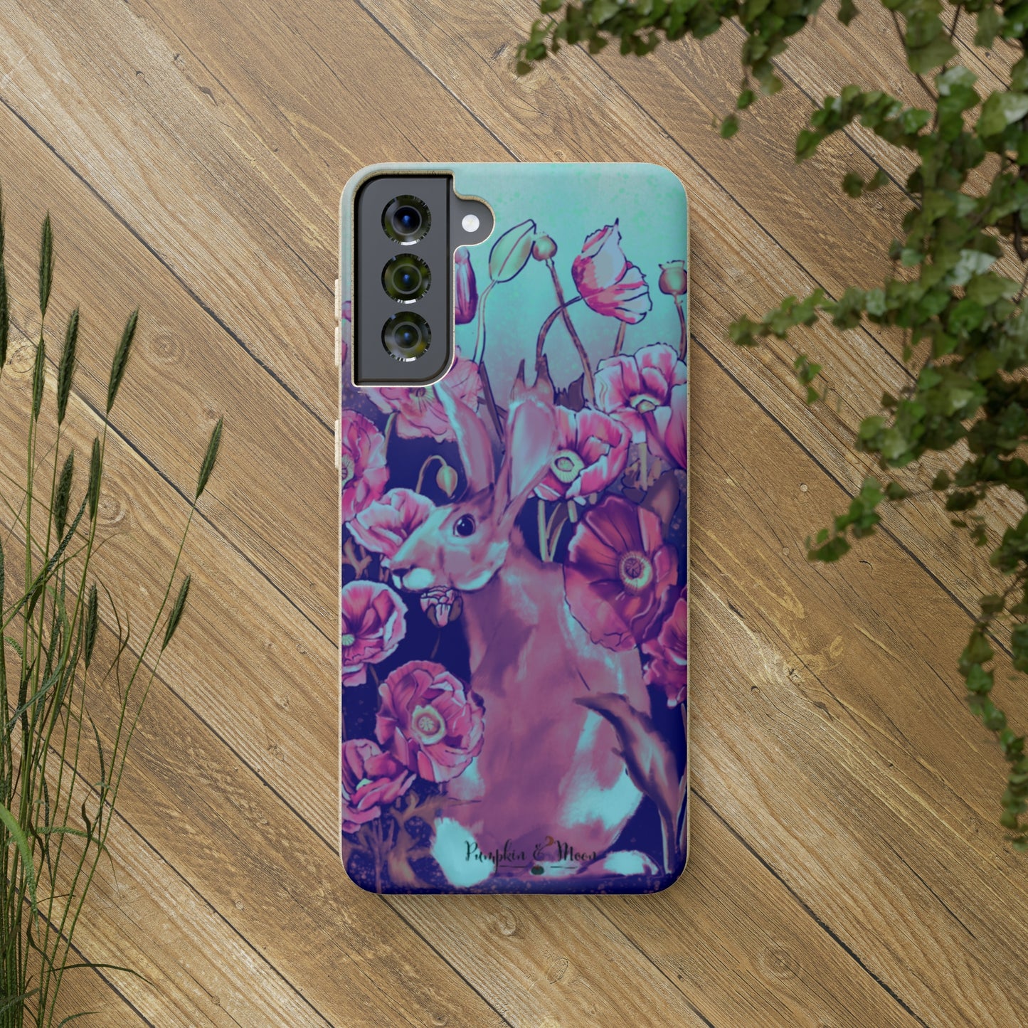 Hare in the Poppies Samsung Phone Case