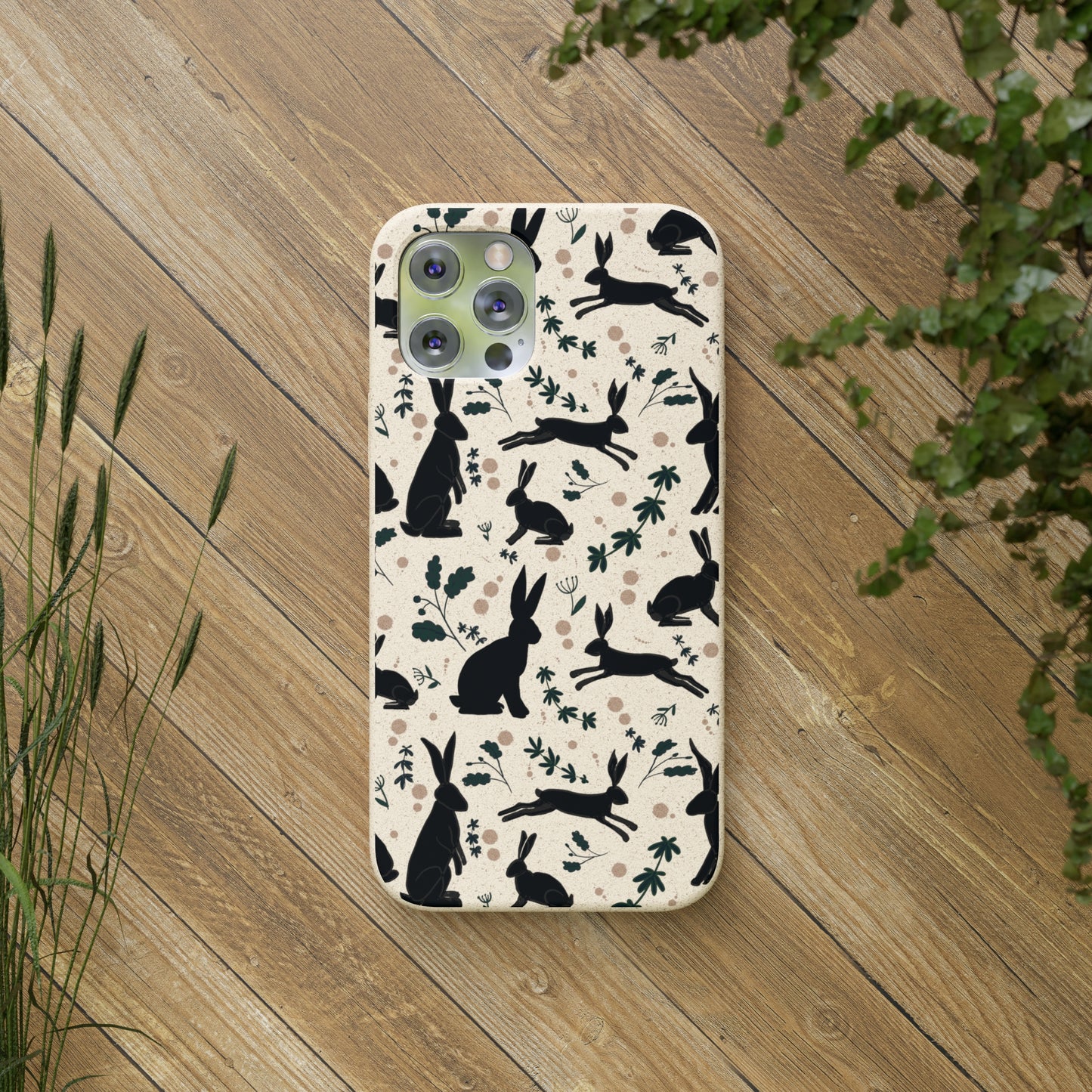 Prancing Hares iPhone Case