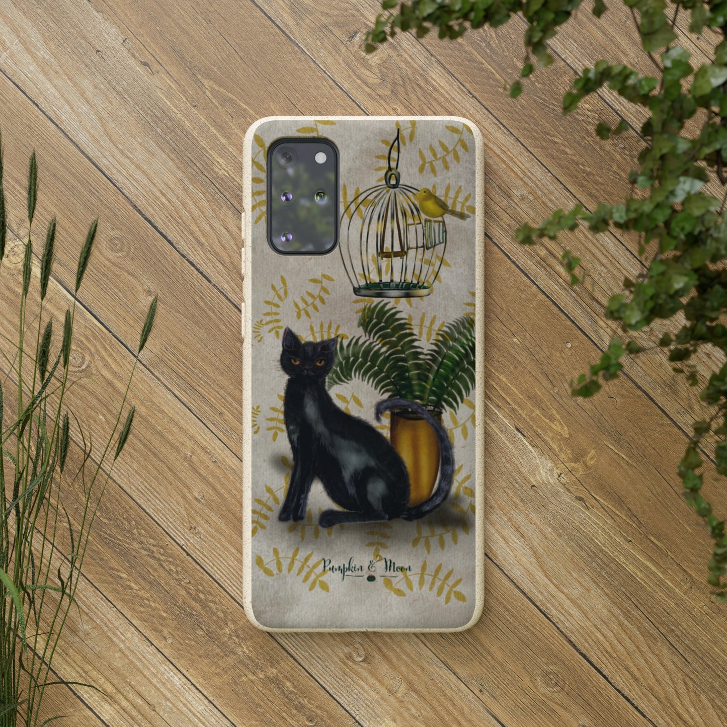 Black Cat Oso Samsung Phone Case