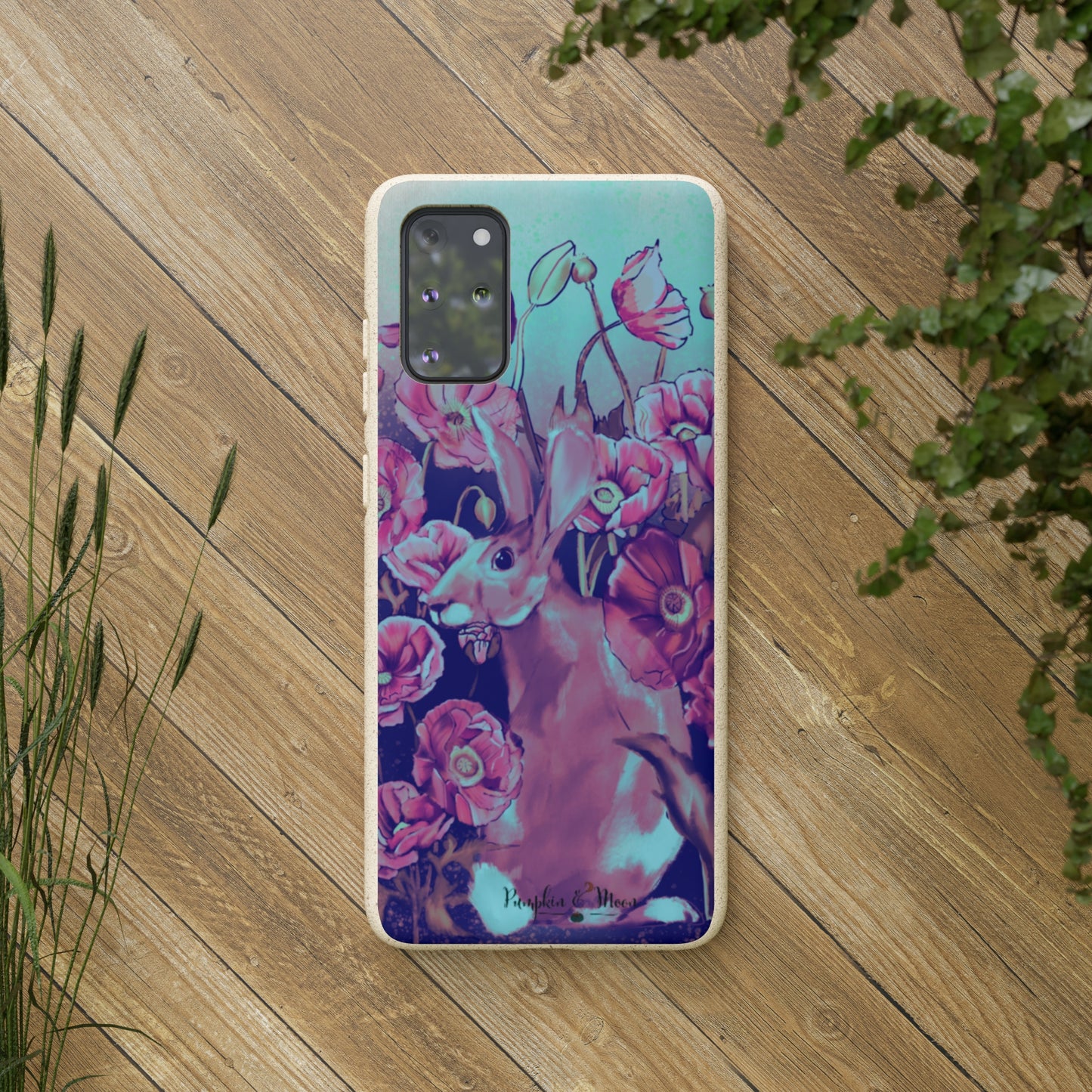 Hare in the Poppies Samsung Phone Case