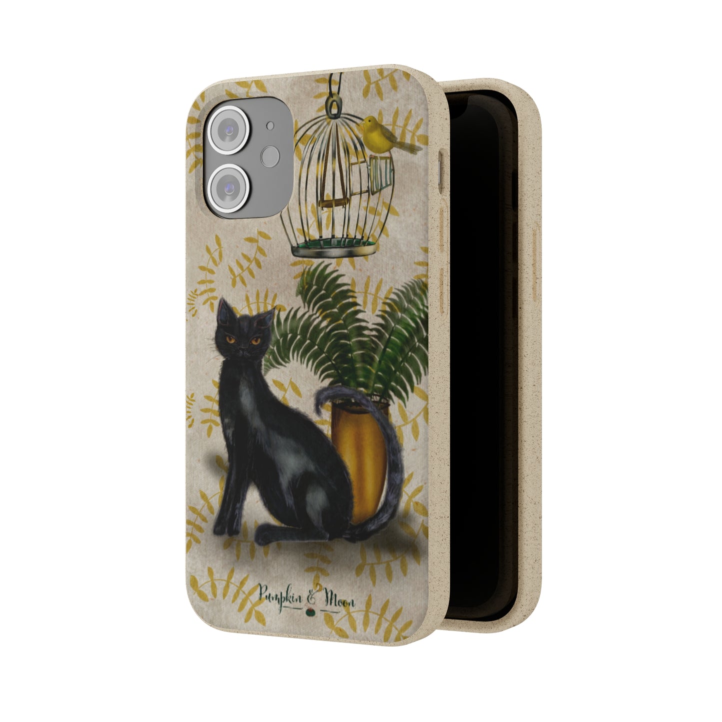 Black Cat Oso iPhone Phone Case