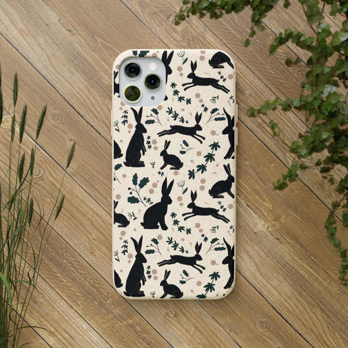 Prancing Hares iPhone Case