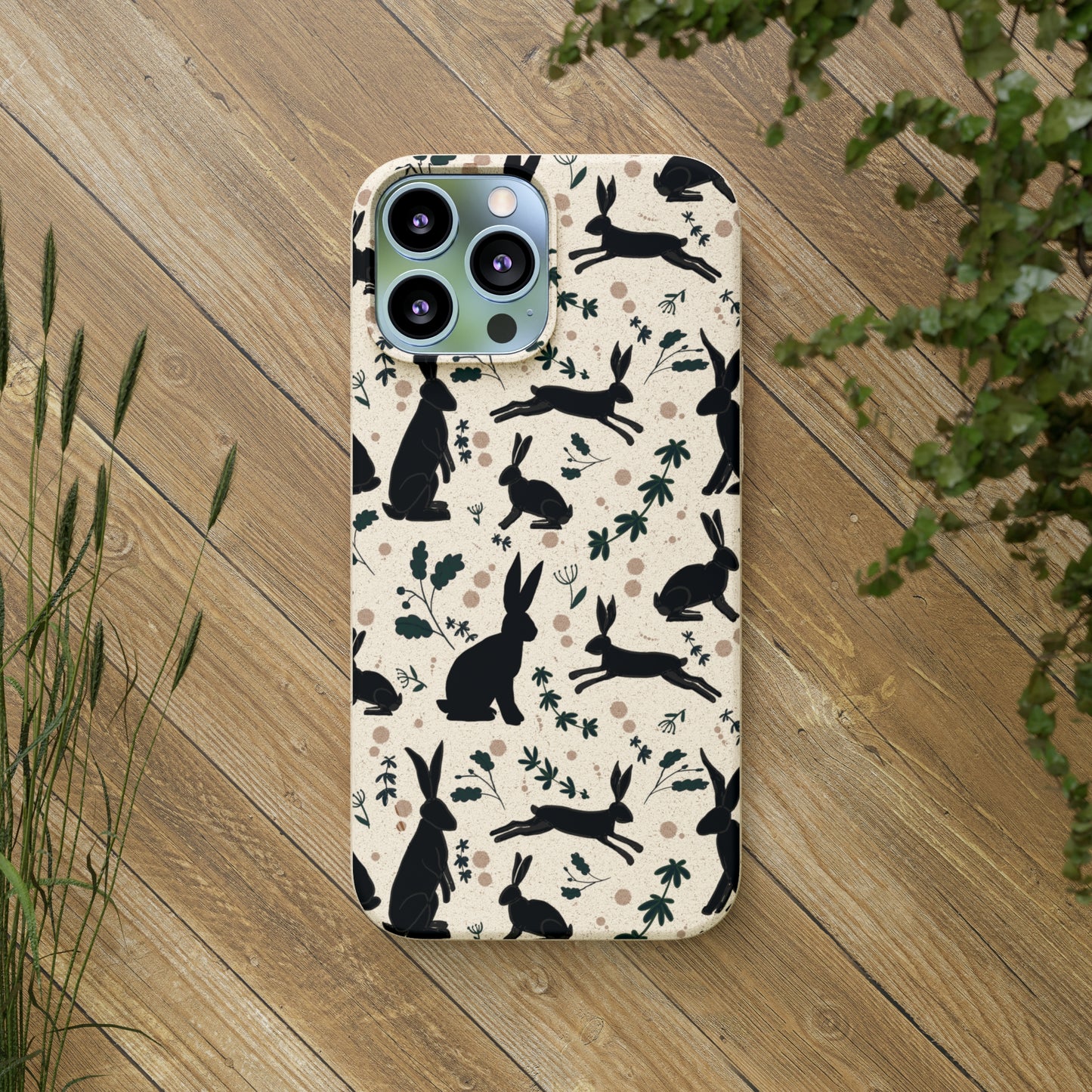 Prancing Hares iPhone Case