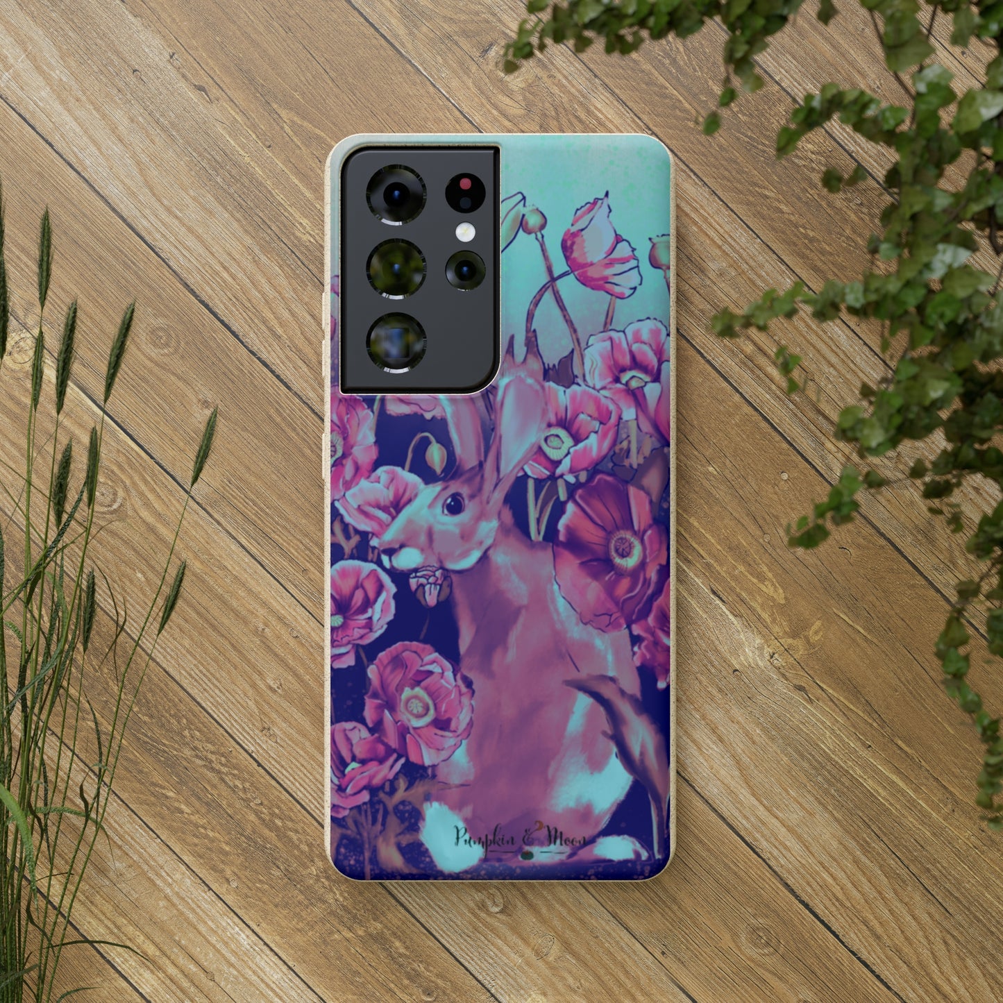 Hare in the Poppies Samsung Phone Case