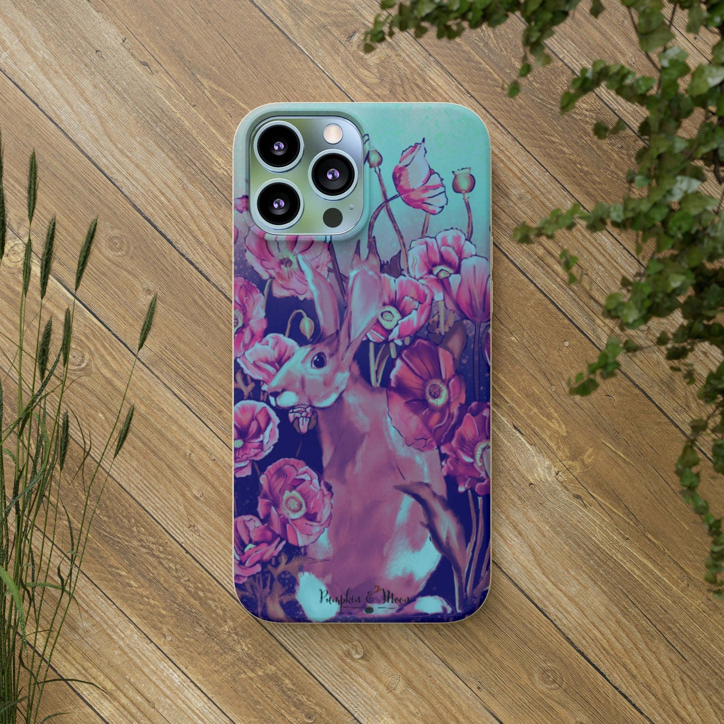 Hare in the Poppies iPhone Case