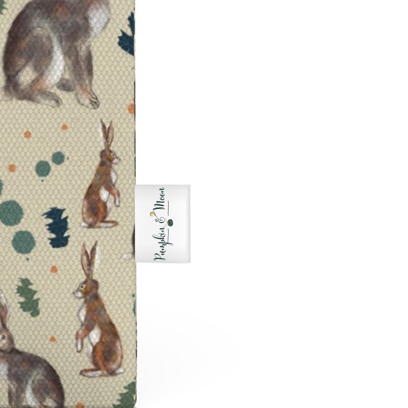 Organic Tote Shopping Bag With Hares