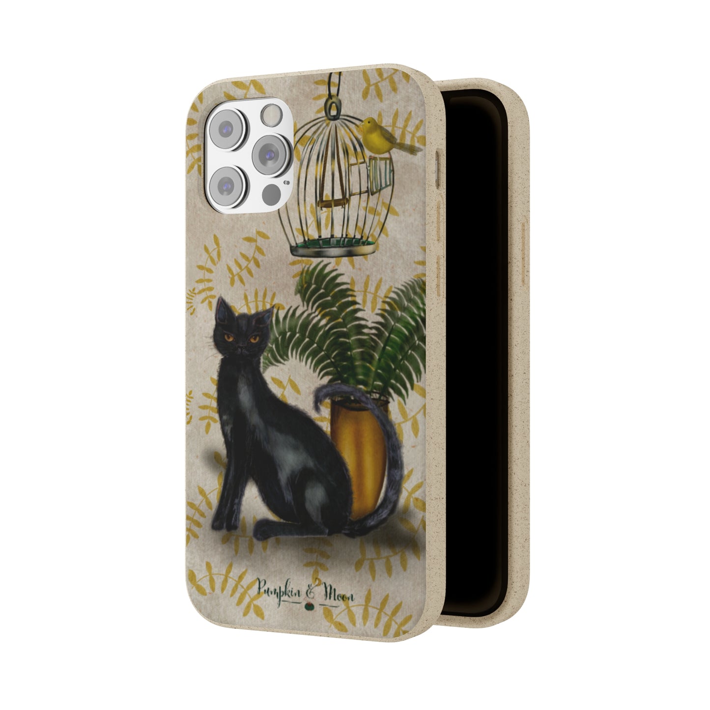 Black Cat Oso iPhone Phone Case