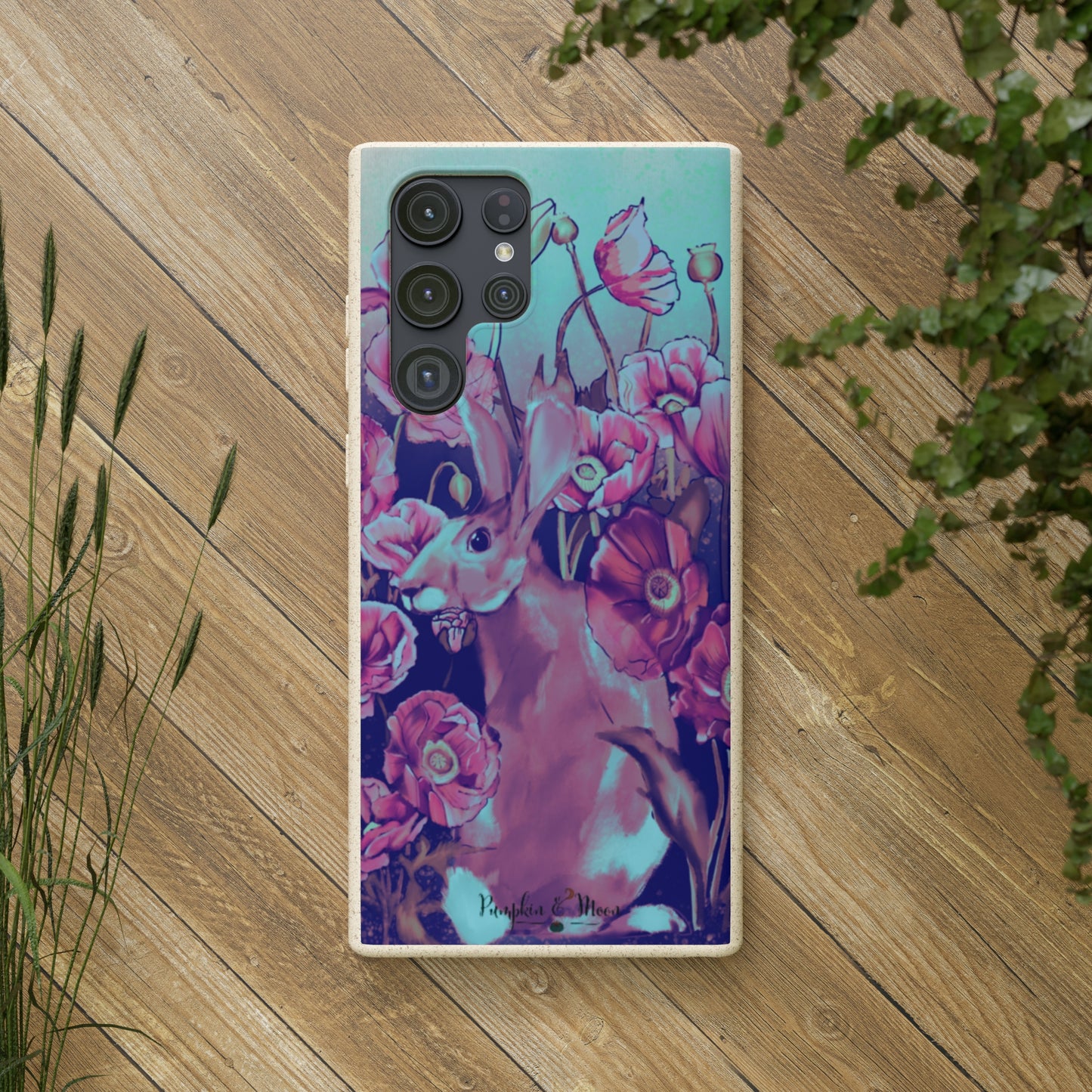 Hare in the Poppies Samsung Phone Case