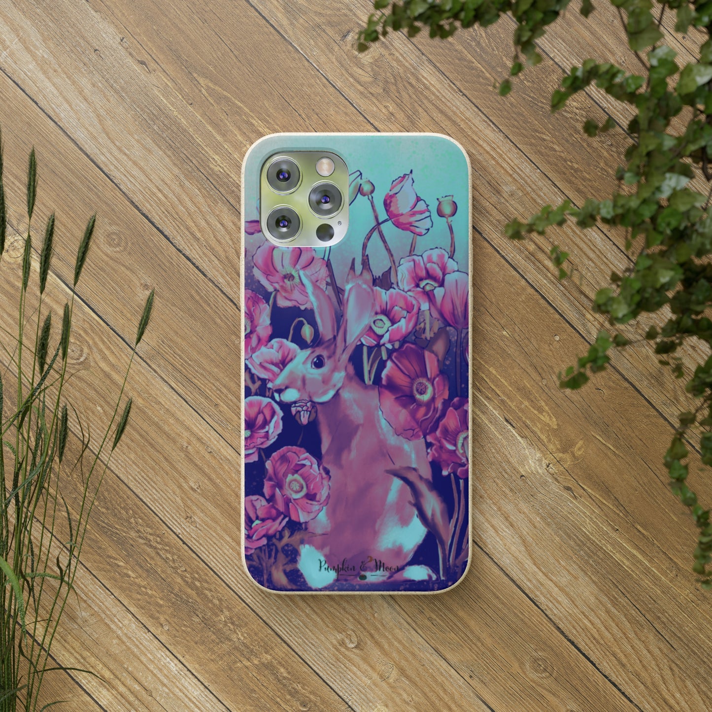 Hare in the Poppies iPhone Case