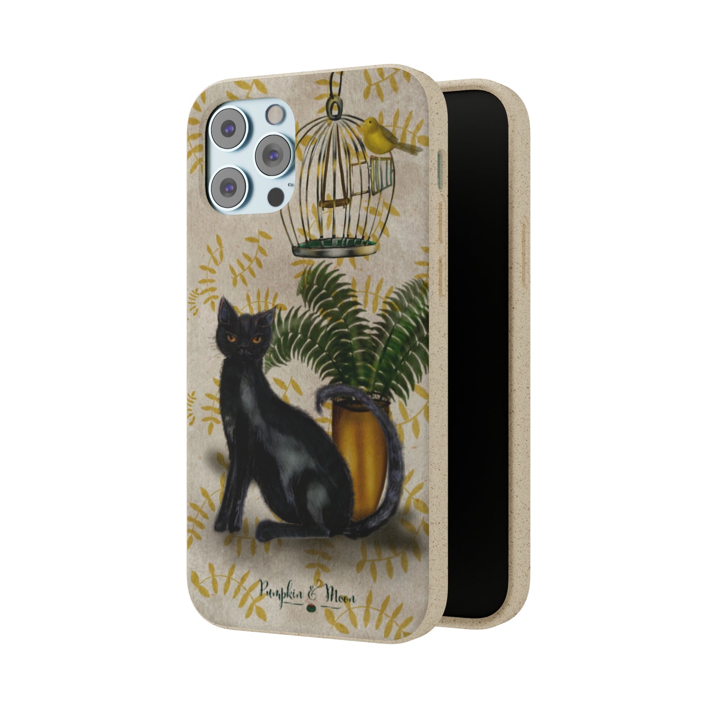 Black Cat Oso iPhone Phone Case