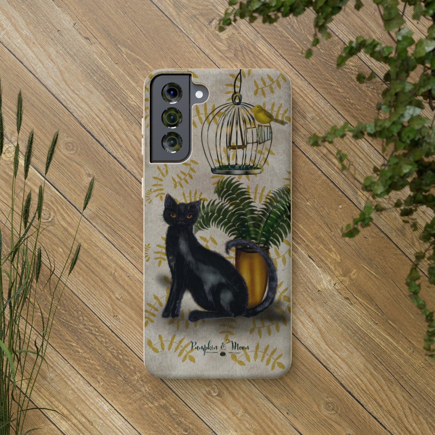 Black Cat Oso Samsung Phone Case