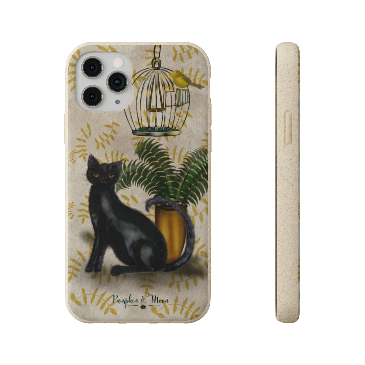 Black Cat Oso iPhone Phone Case